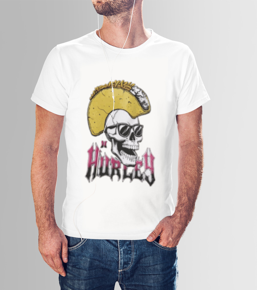 Hurley Skull Taco Mohawk Punk T-Shirt