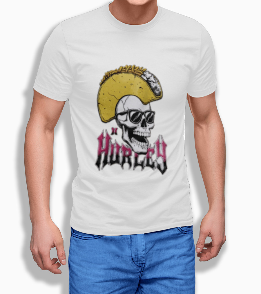 Hurley Skull Taco Mohawk Punk T-Shirt