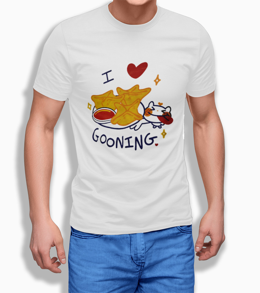 I Love Gooning Nachos Cat Fun T-Shirt