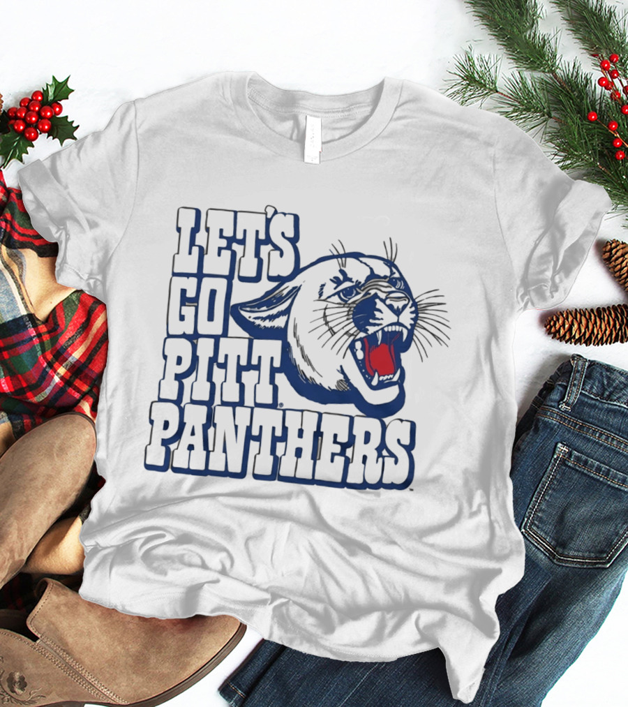 Let's Go Pitt Panthers Roaring Panther T-Shirt