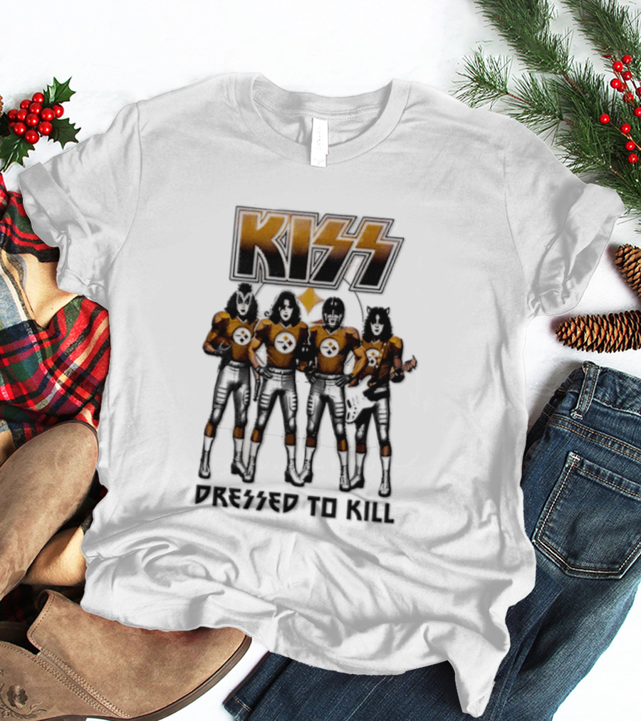 Pittsburgh Steelers KISS Dressed To Kill Football Fan Gear T-Shirt