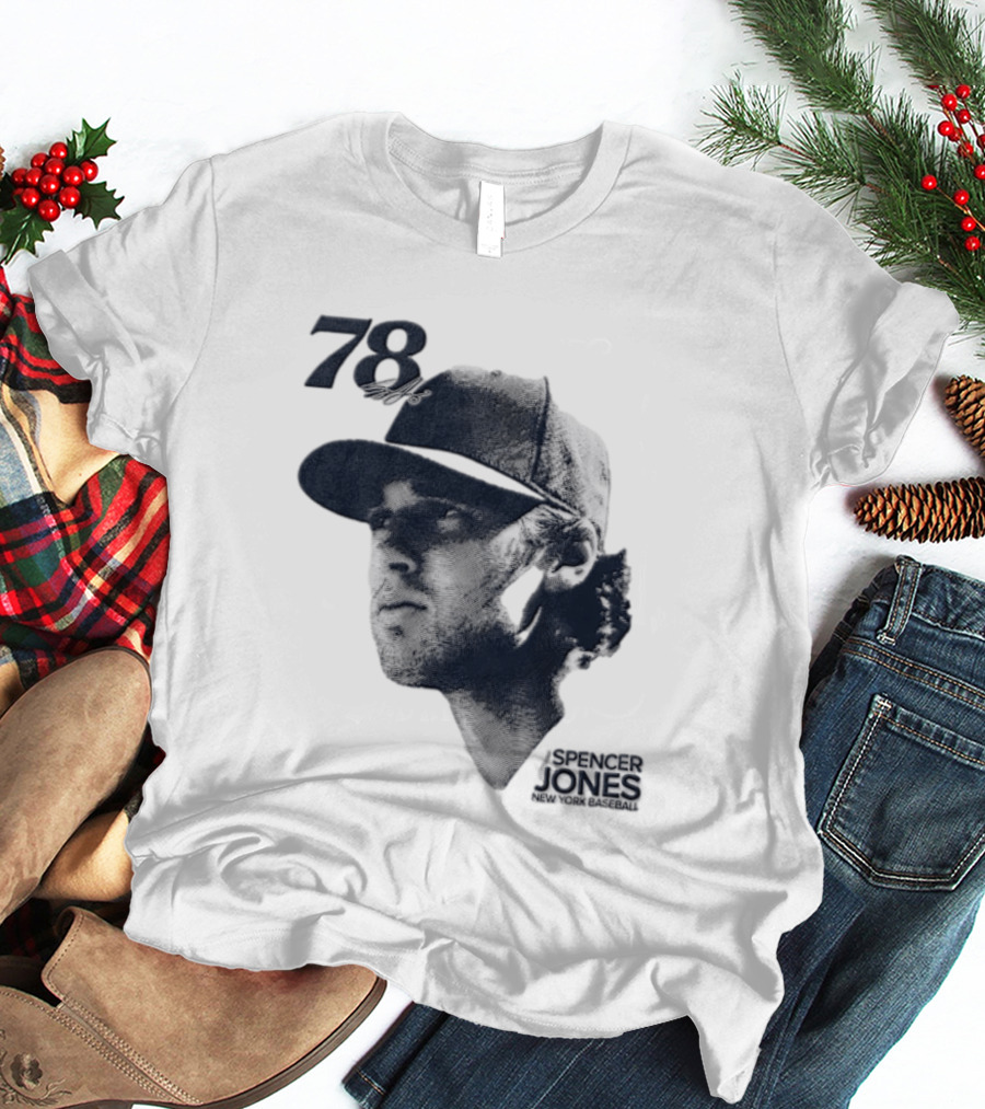 Spencer Jones No 78 New York Yankees MLB Lineage Series T-Shirt