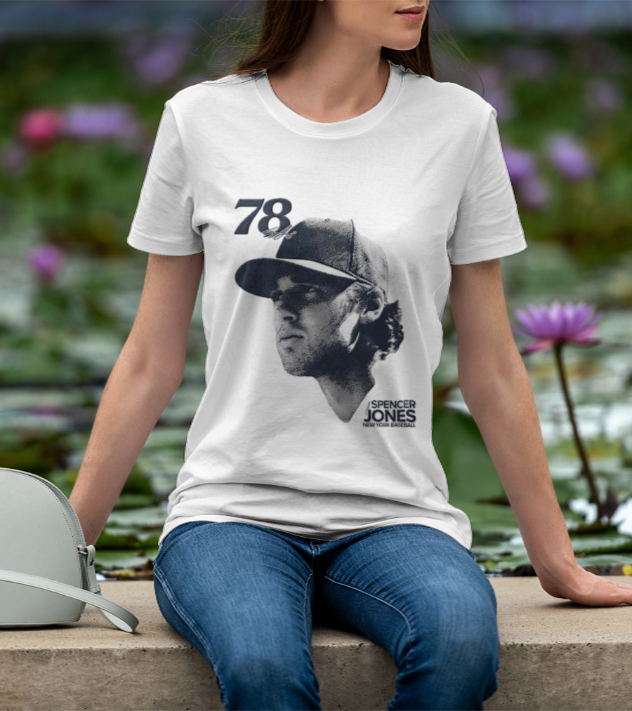 Spencer Jones No 78 New York Yankees MLB Lineage Series T-Shirt