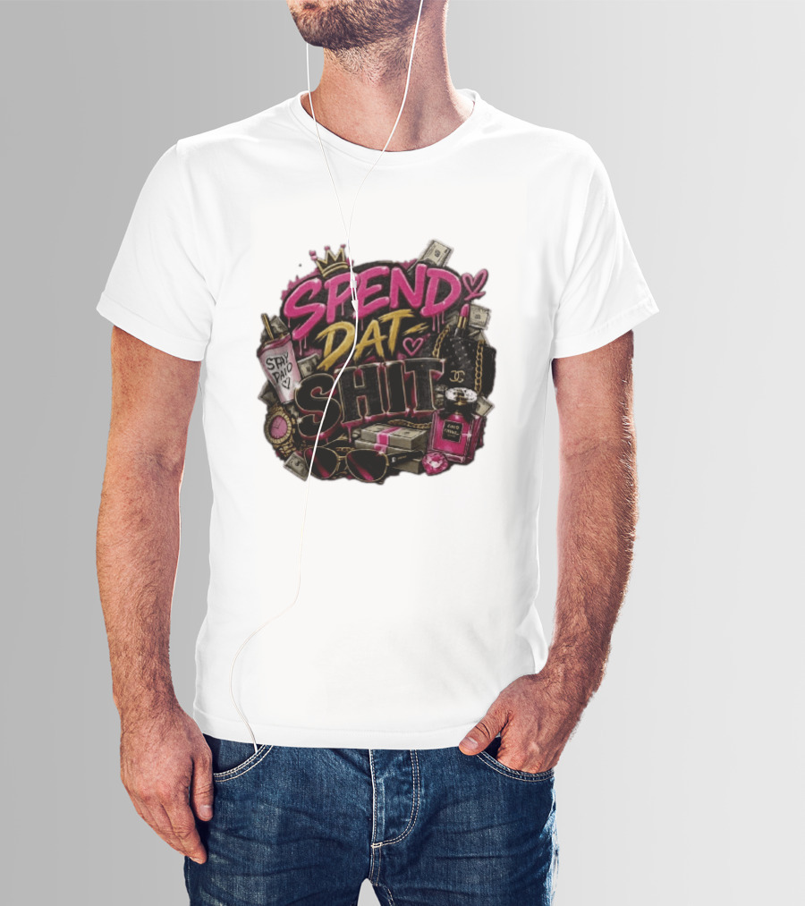 Spend Dat Shit Stay Paid Luxury Money Perfume Fashion Sunglasses T-Shirt