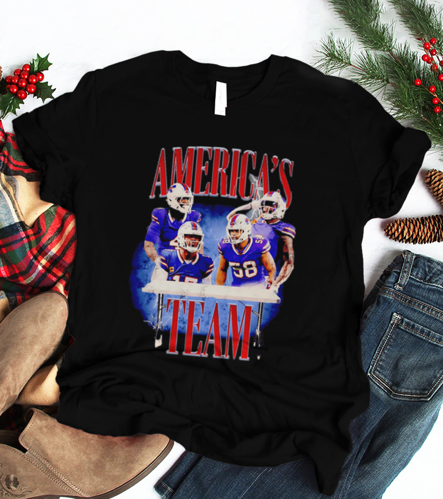 Buffalo Bills America's Team Players Table Celebration T-Shirt