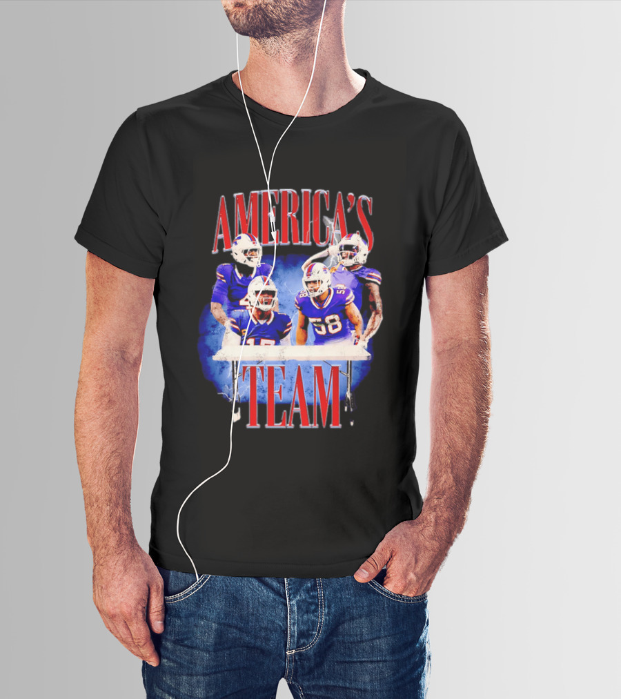 Buffalo Bills America's Team Players Table Celebration T-Shirt