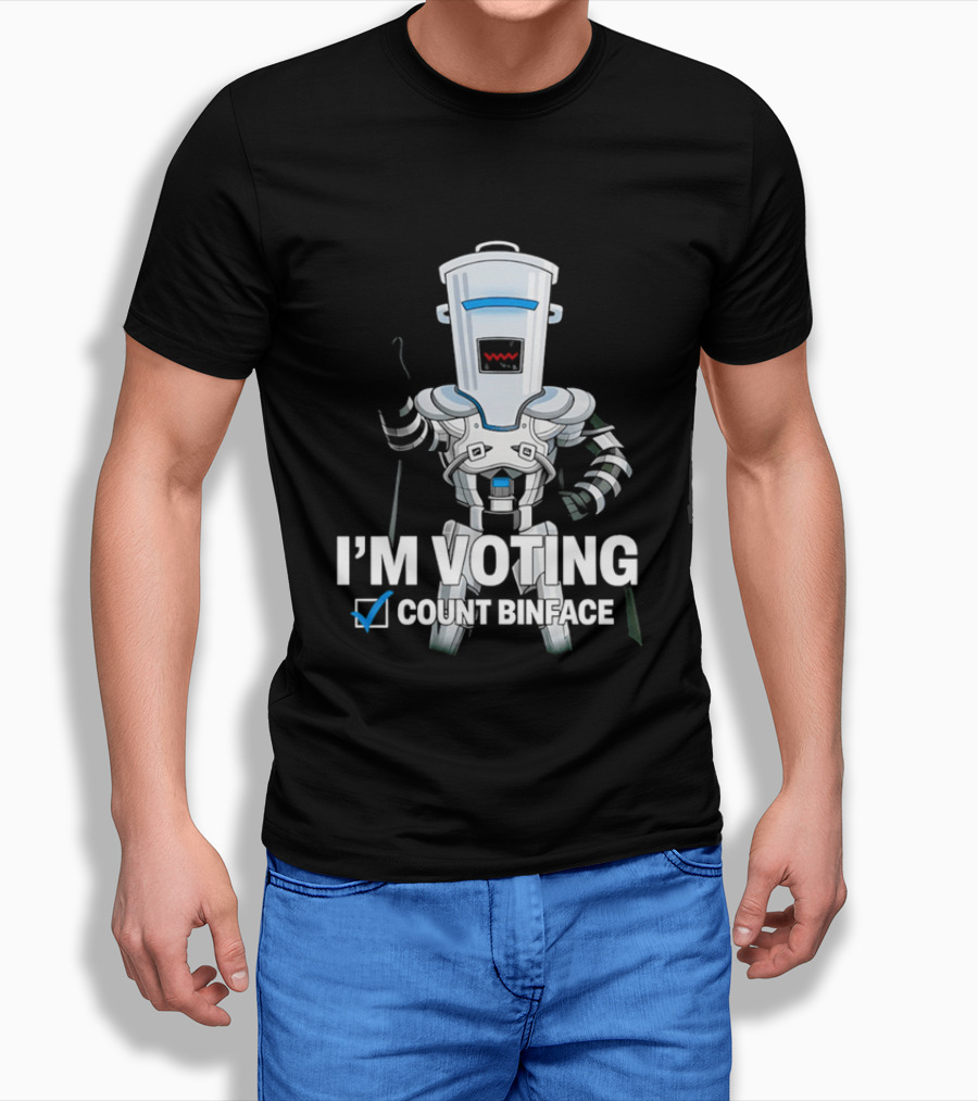 I'm Voting Count Binface Bin Farage Election Humor T-Shirt