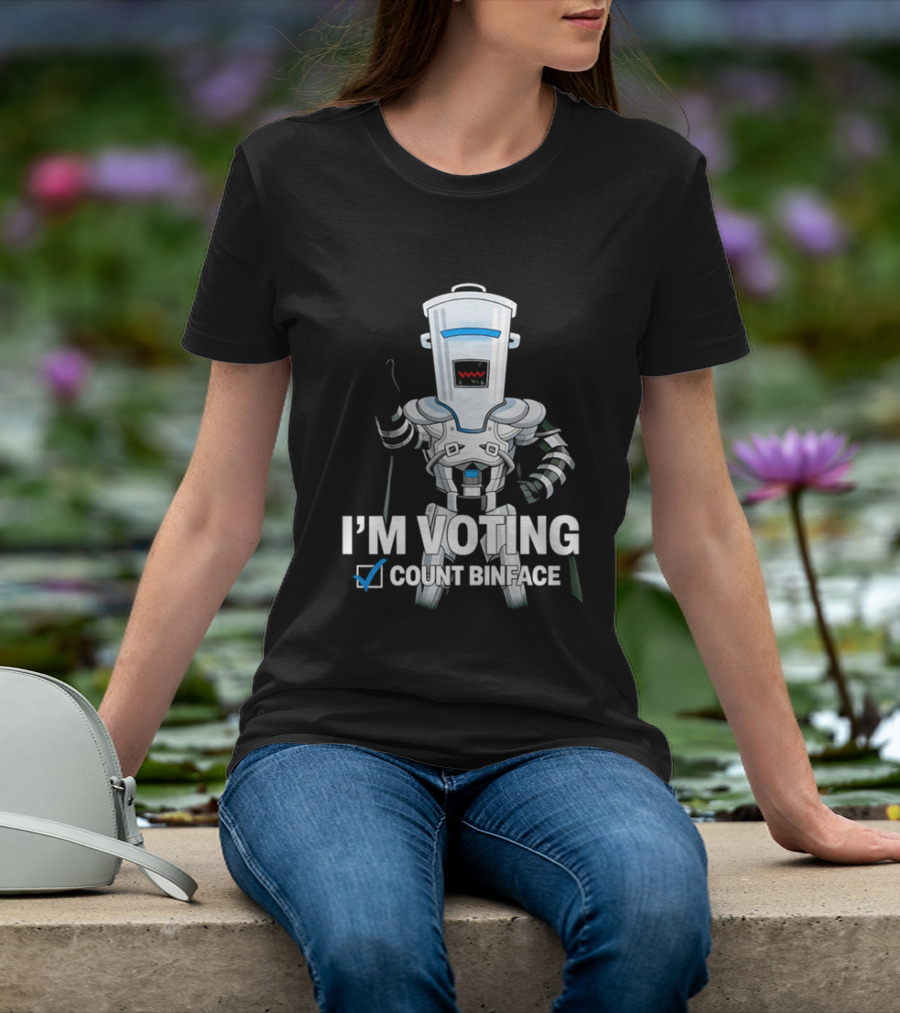 I'm Voting Count Binface Bin Farage Election Humor T-Shirt