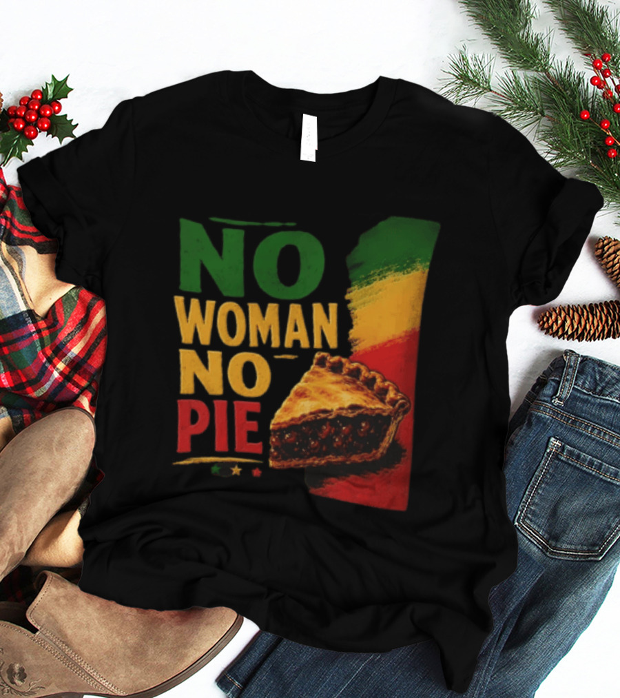 No Woman No Pie Cherry Pastry Rasta T-Shirt