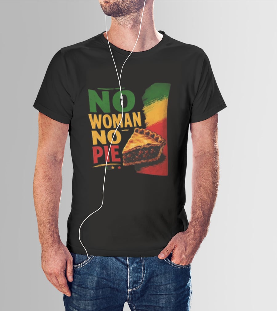 No Woman No Pie Cherry Pastry Rasta T-Shirt