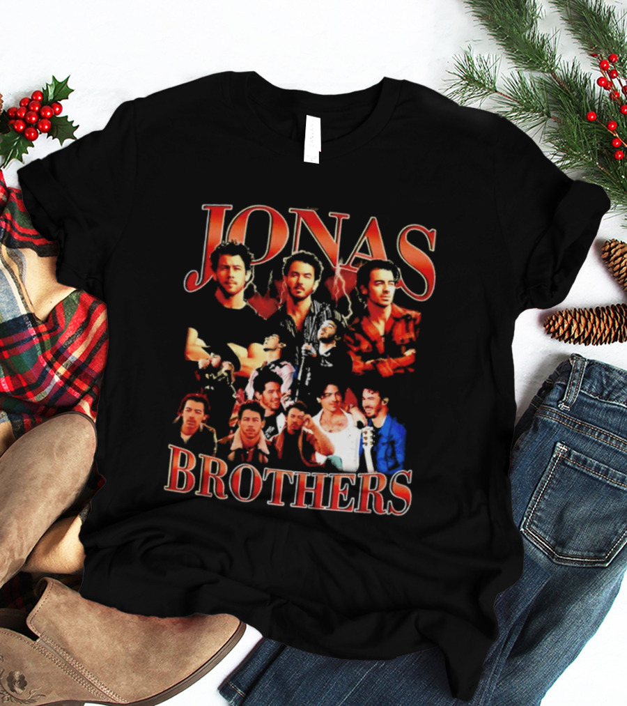 Jonas Brothers Tour Collage Fans Classic Compilation T-Shirt