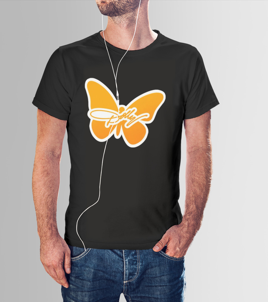Tennessee Dolly Parton Butterfly Heritage Football T-Shirt