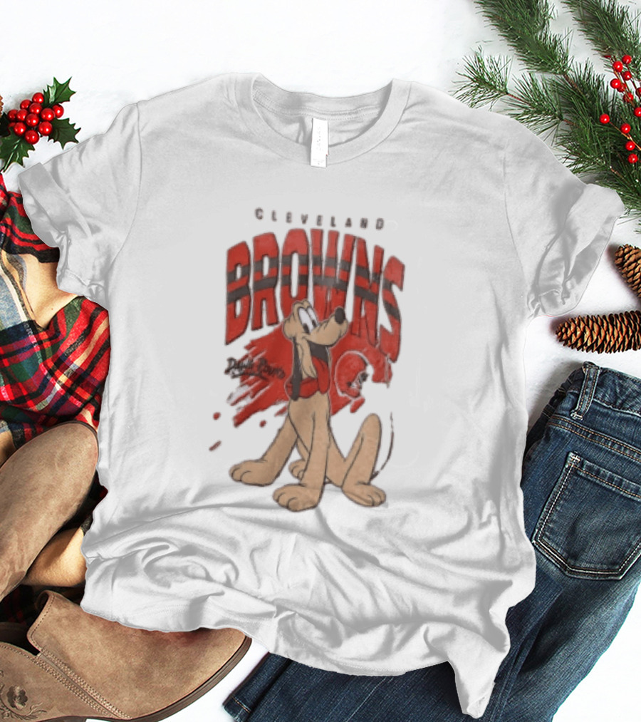 Cleveland Browns Pluto Dawg Pound Football Fan Gear T-Shirt