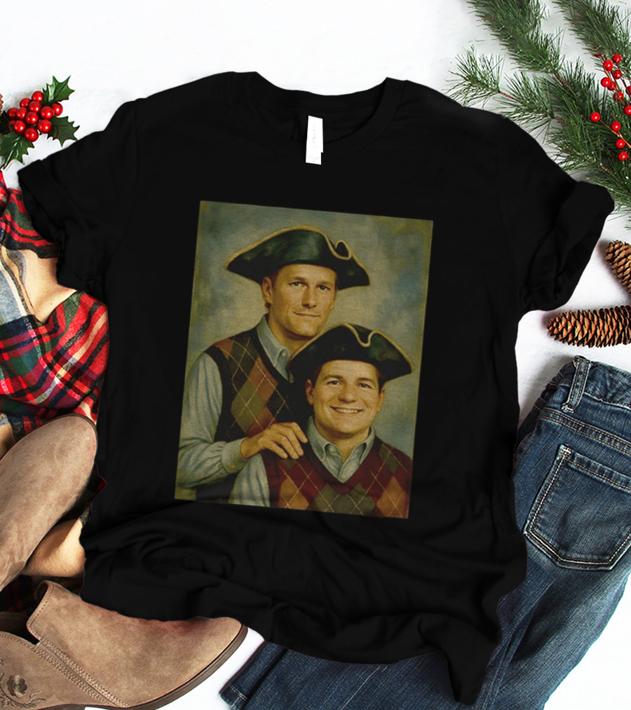 Tom Brady Drake Maye Step Brothers Colonial Costume T-Shirt
