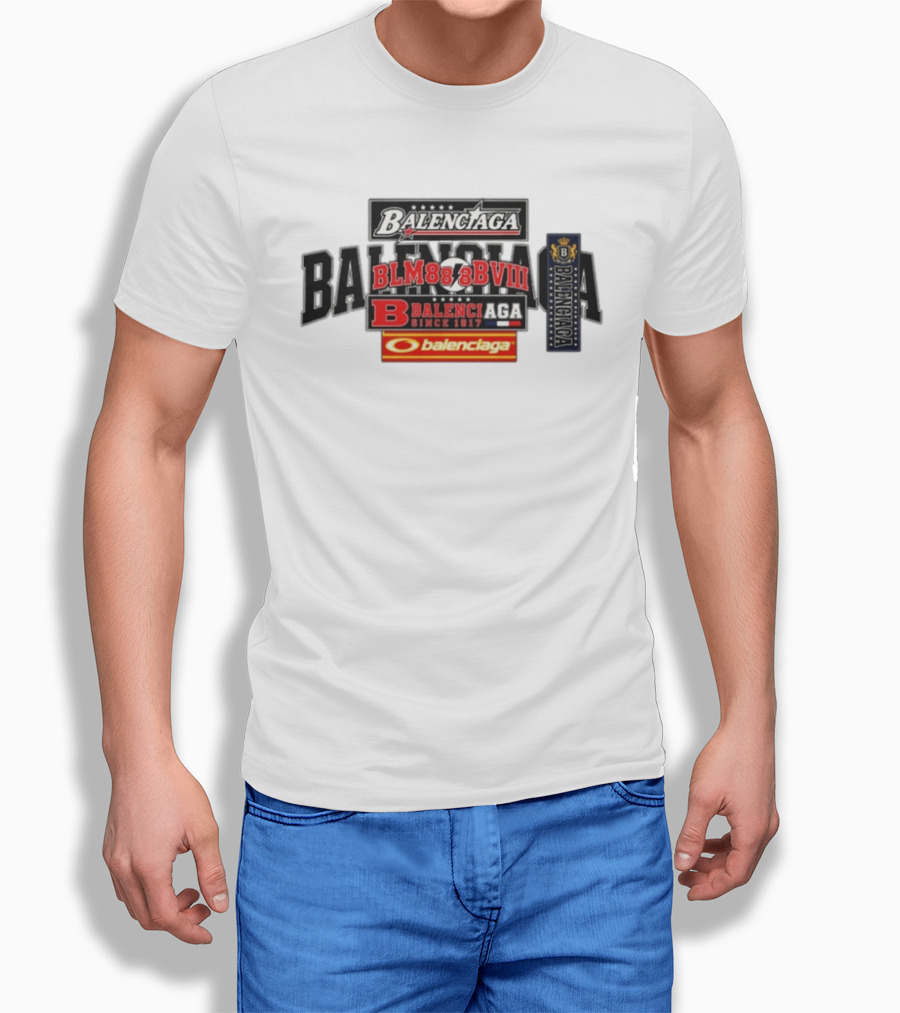 BALENCIAGA BLM888BVIII Since 1917 Balenc B T-Shirt