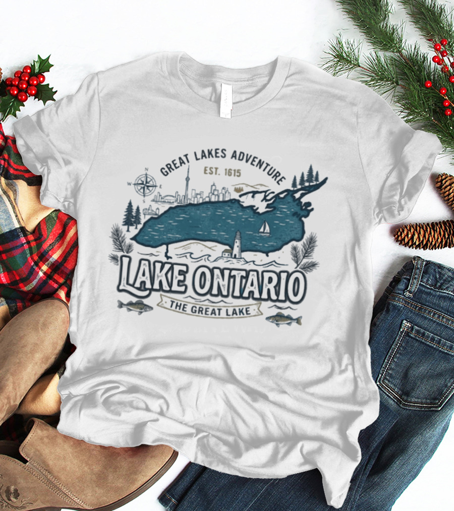 Great Lakes Adventure Lake Ontario The Great Lake Est. 1913 T-Shirt