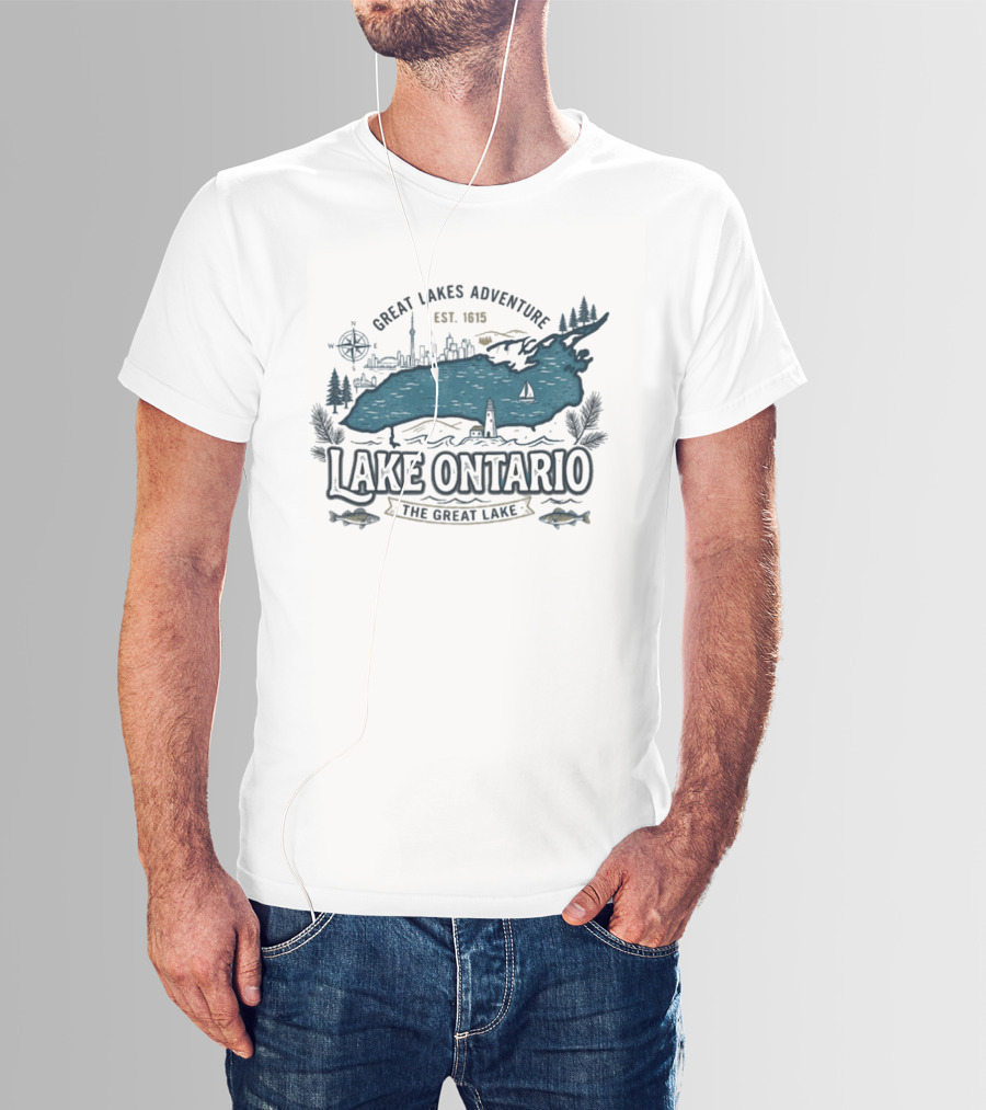 Great Lakes Adventure Lake Ontario The Great Lake Est. 1913 T-Shirt