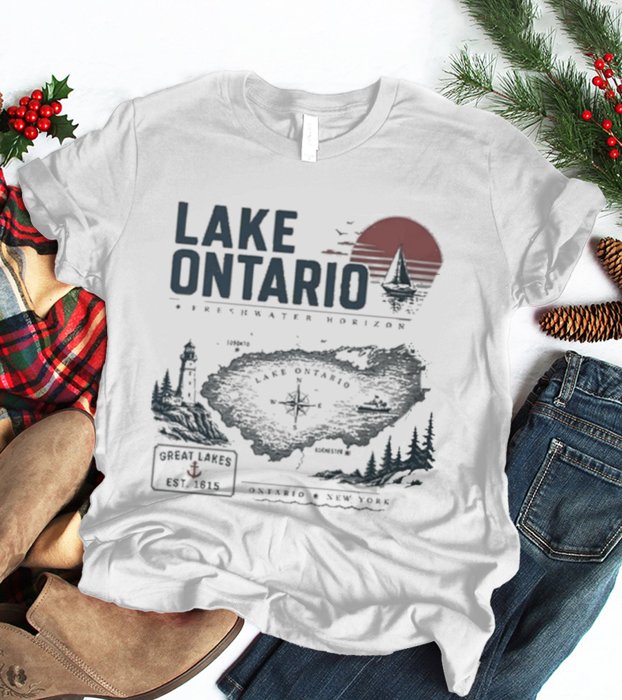 Lake Ontario Exploration Program 2026 Great Lakes Region History Nature Adventure T-Shirt
