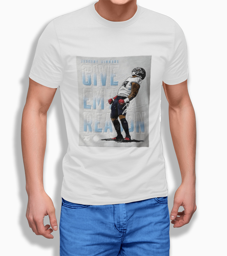 Tennessee Titans Give Em A Reason Jeffery Simmons 98 Flexing T-Shirt