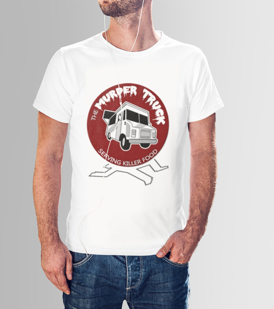 The Murder Truck Serving Killer Food Red Circle T-Shirt