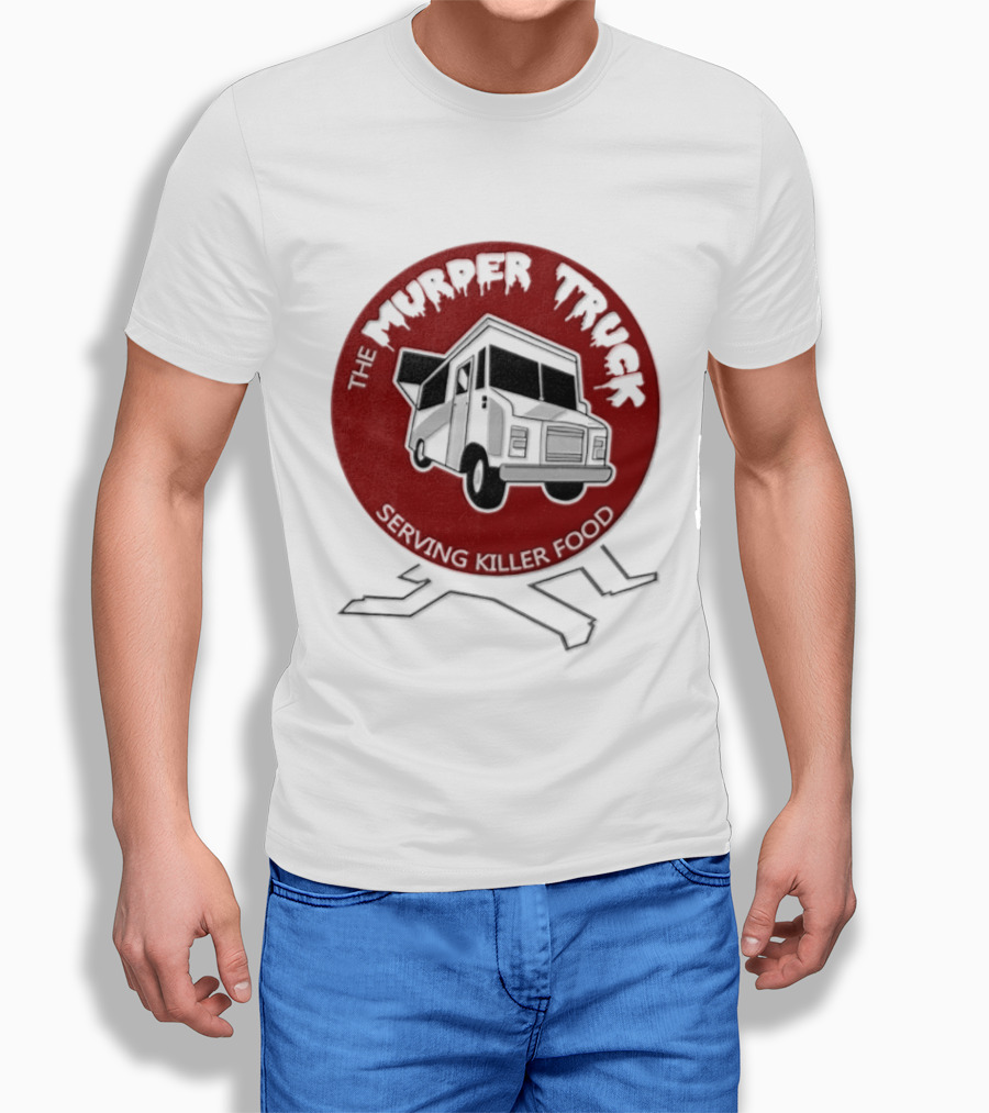 The Murder Truck Serving Killer Food Red Circle T-Shirt