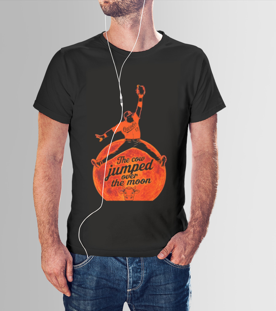 Colton Cowser The Cow Jumped Over The Moon Baseball Catcher T-Shirt