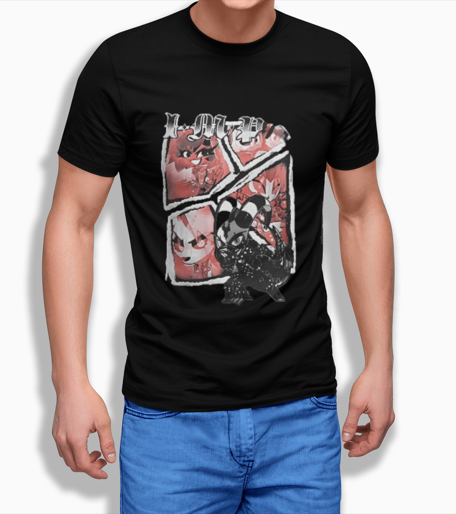 I M P Helluva Boss Chibi Characters Comic Panel T-Shirt