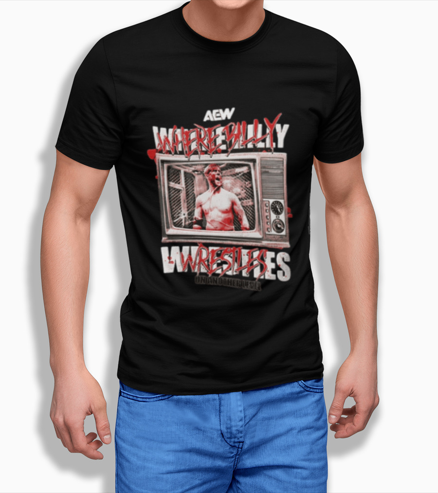 AEW Where Billy Wrestles Onamonhebluvelv T-Shirt