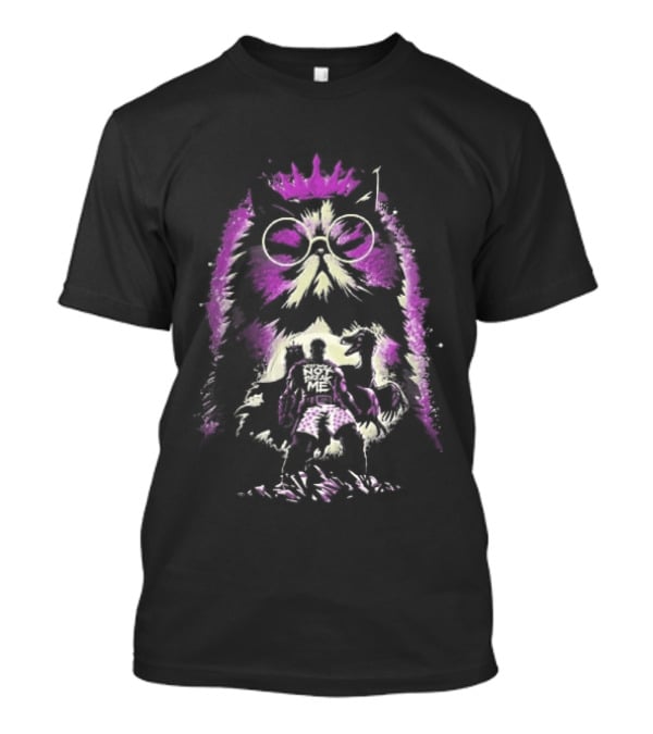 You Will Not Break Me Dungeon Crawler Carl Princess Donut Giant Cat Crown Neon Purple T-Shirt