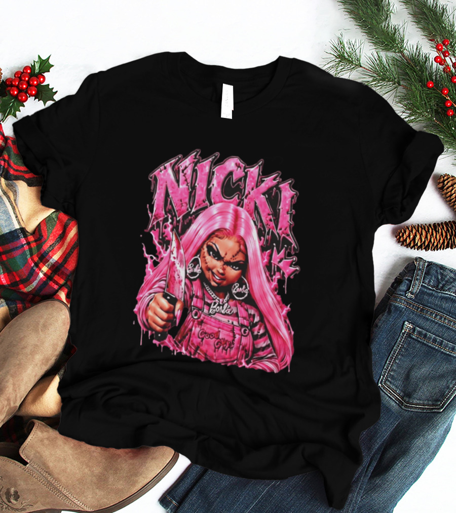 Nicki Chucky Barbie Good Guys Pink Halloween 2026 T-Shirt