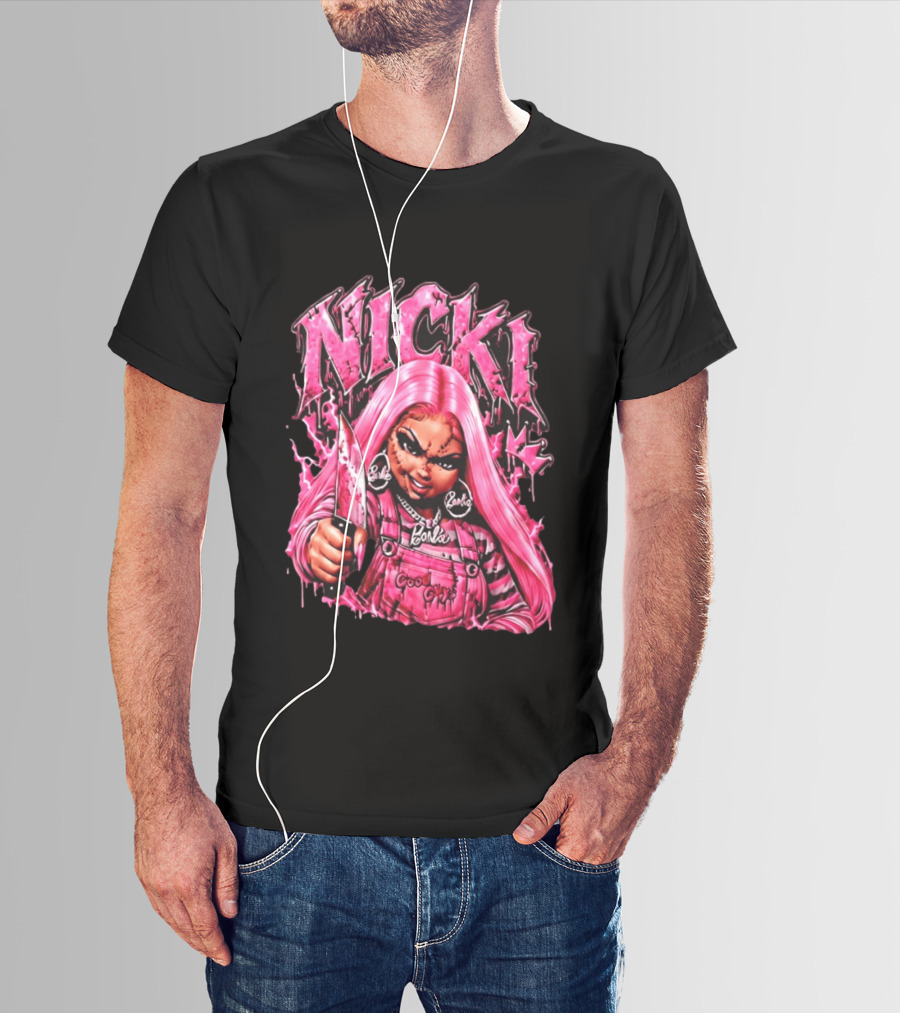 Nicki Chucky Barbie Good Guys Pink Halloween 2026 T-Shirt