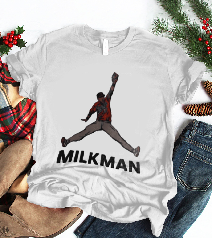 Atlanta Braves MLB Milkman Michael Harris II Jumpman Pose Catching 23 T-Shirt