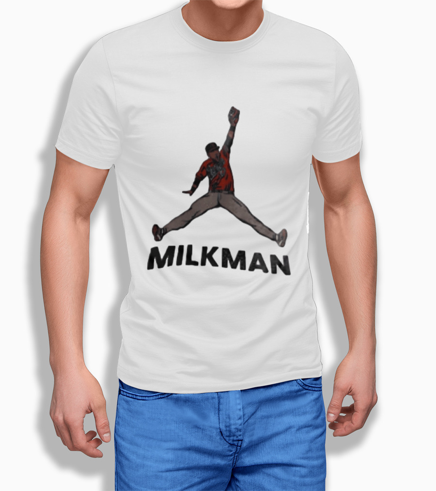 Atlanta Braves MLB Milkman Michael Harris II Jumpman Pose Catching 23 T-Shirt