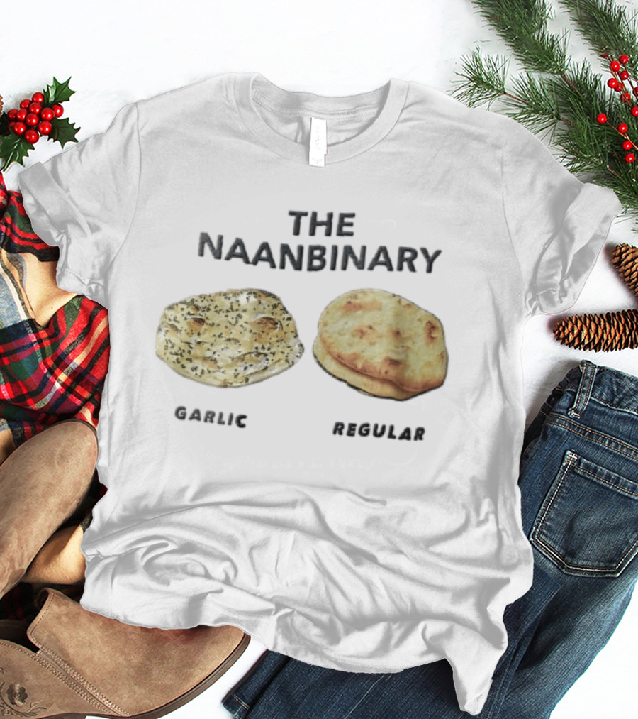 The Naanbinary Garlic Regular Indian Flatbread T-Shirt