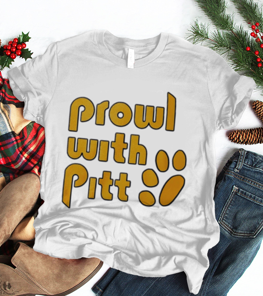 Prowl With Pitt Paw Print Pittsburgh Spirit T-Shirt