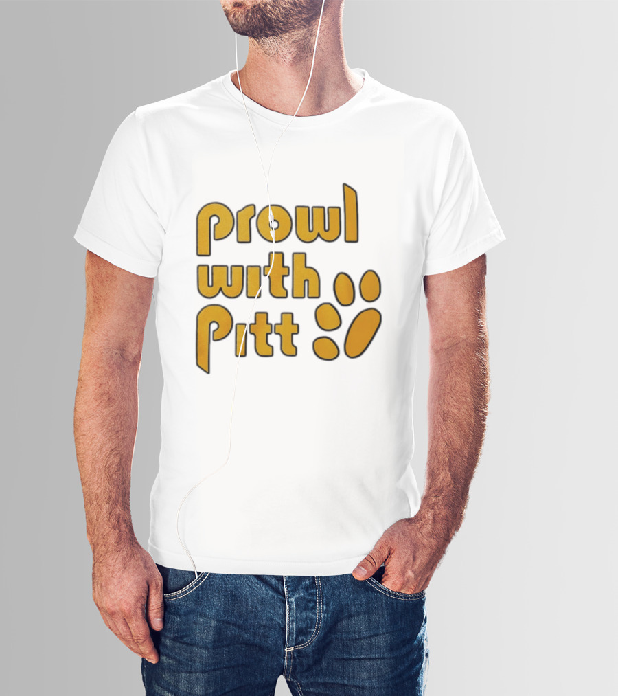 Prowl With Pitt Paw Print Pittsburgh Spirit T-Shirt