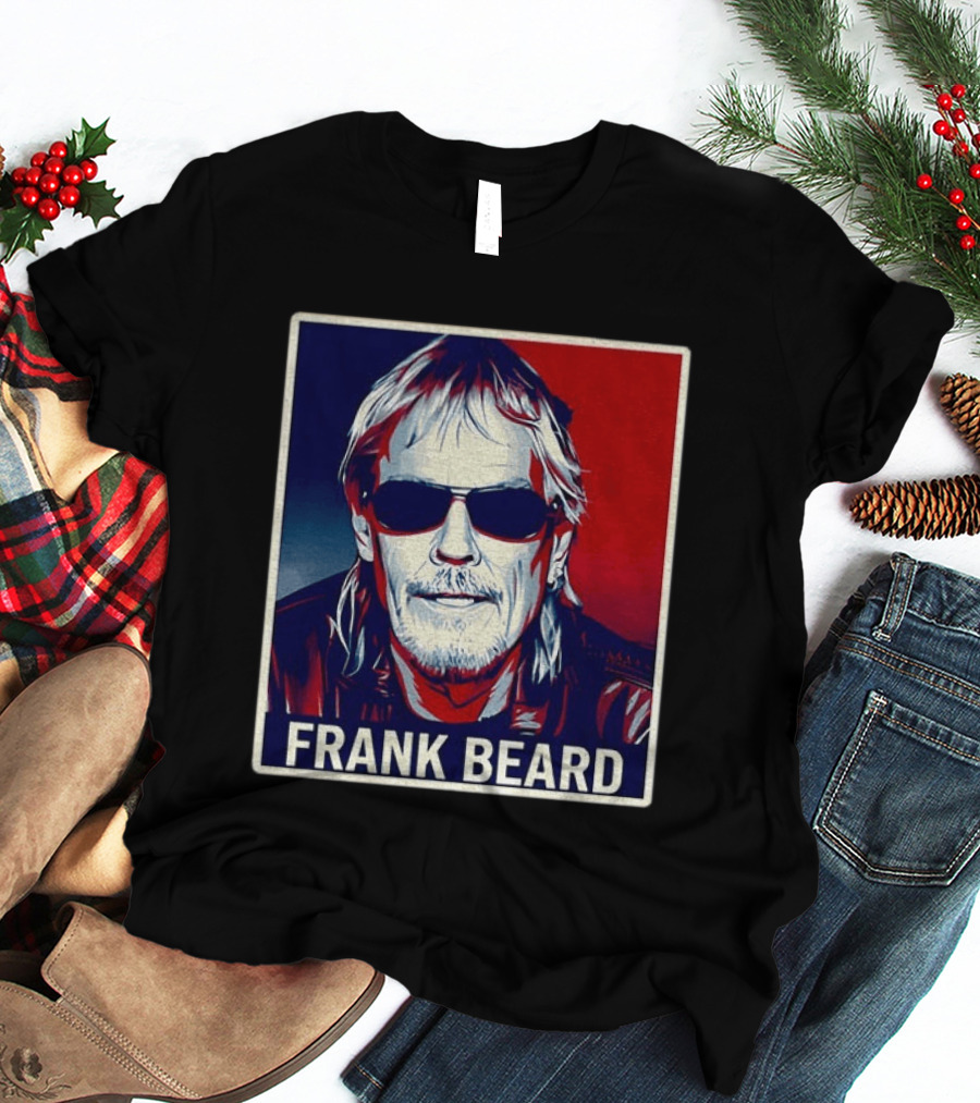 Frank Beard Vintage Rocker Sunglasses T-Shirt