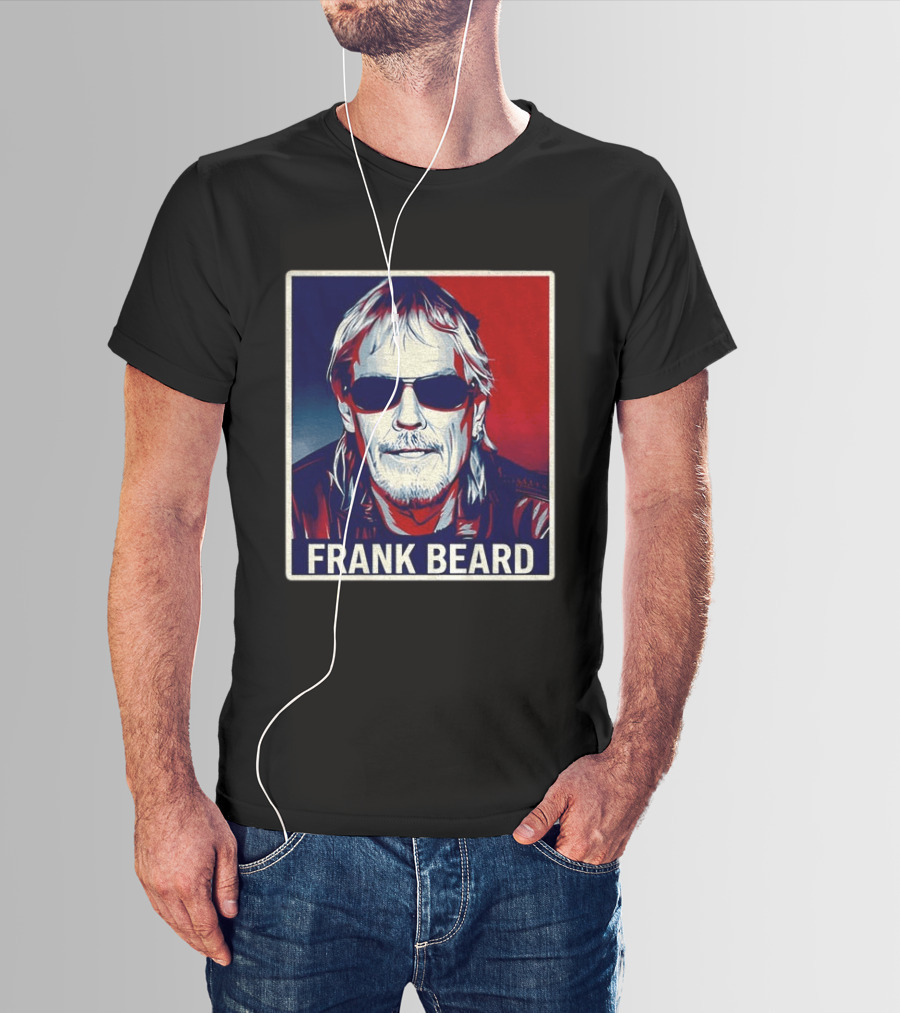 Frank Beard Vintage Rocker Sunglasses T-Shirt