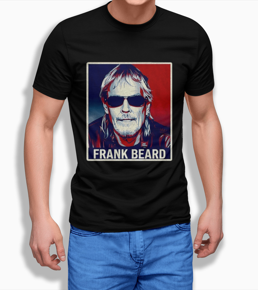Frank Beard Vintage Rocker Sunglasses T-Shirt