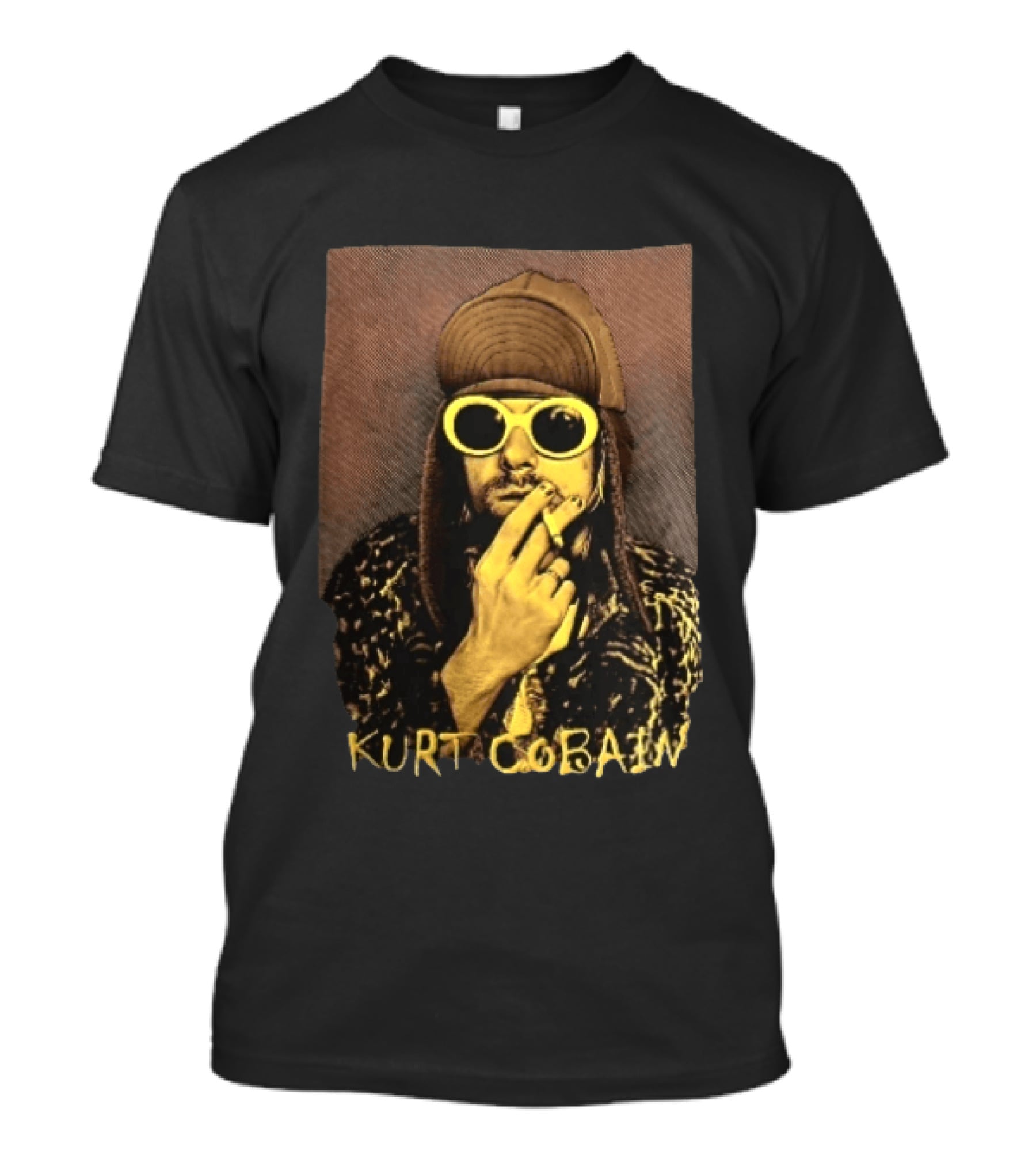 Kurt Cobain Sunglasses Cigarette T-Shirt