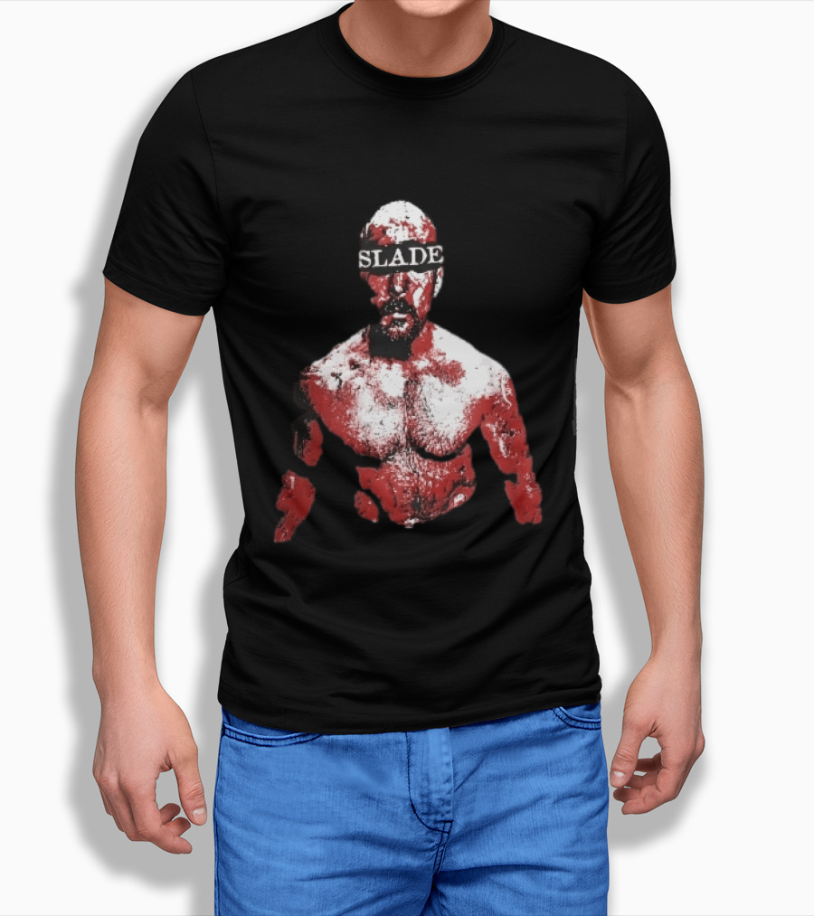 Slade Warrior Bleeding Covered In Blood Bold Headband T-Shirt