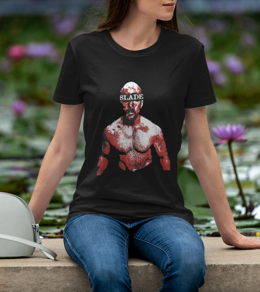 Slade Warrior Bleeding Covered In Blood Bold Headband T-Shirt
