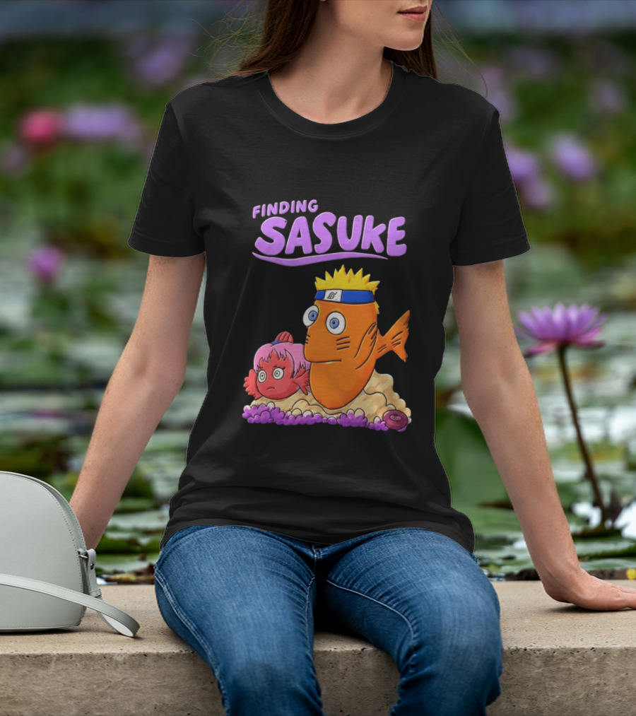 Finding Sasuke With Naruto And Nemo Crossover Adventure T-Shirt