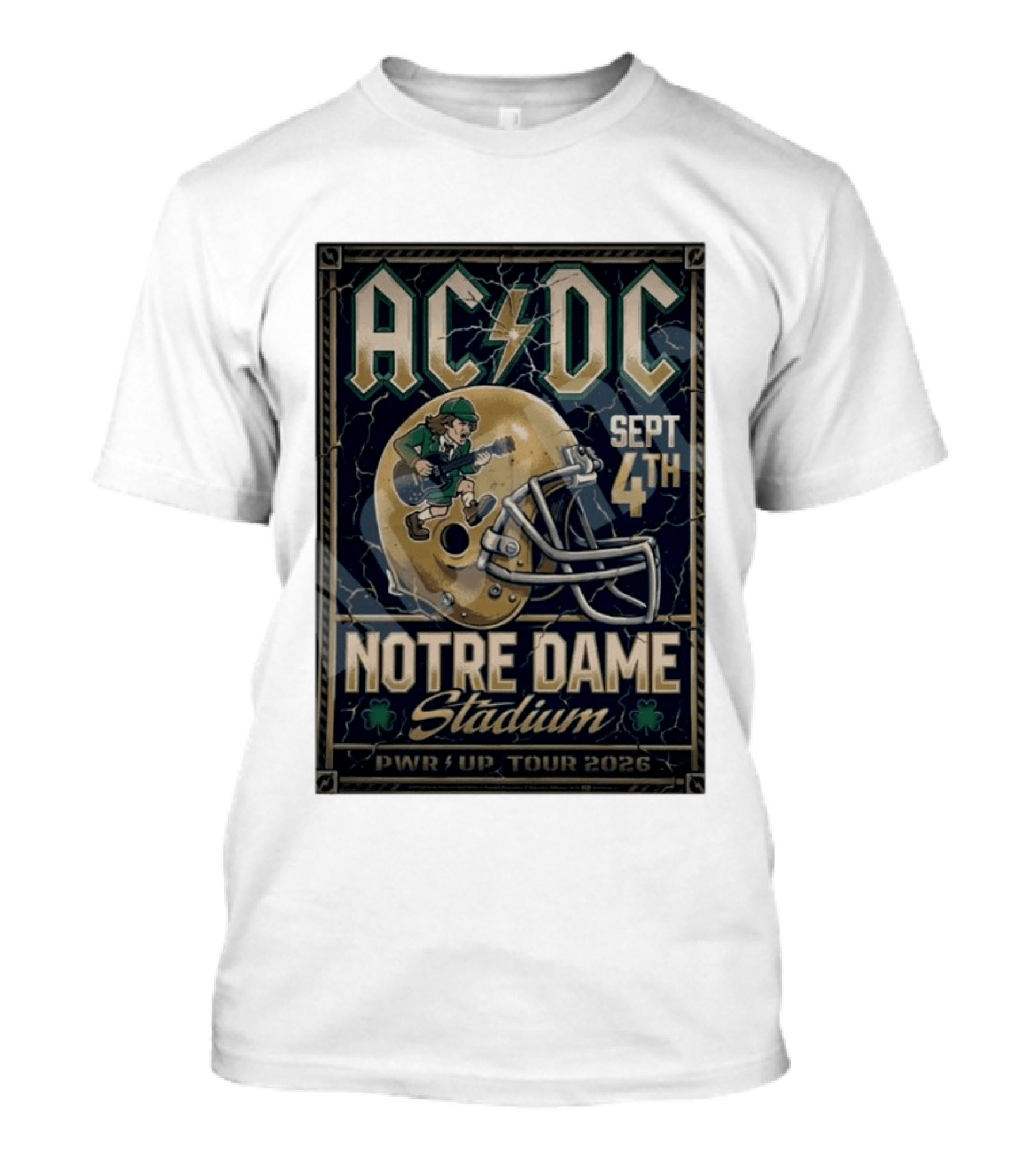 ACDC Notre Dame Stadium September 4th PWR Up Tour 2026 T-Shirt