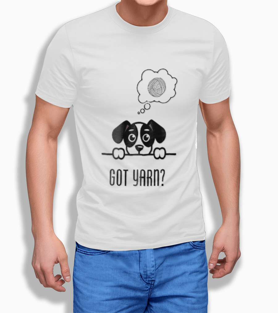 Got Yarn Puppy Dog Dreaming Of Yarn Ball T-Shirt