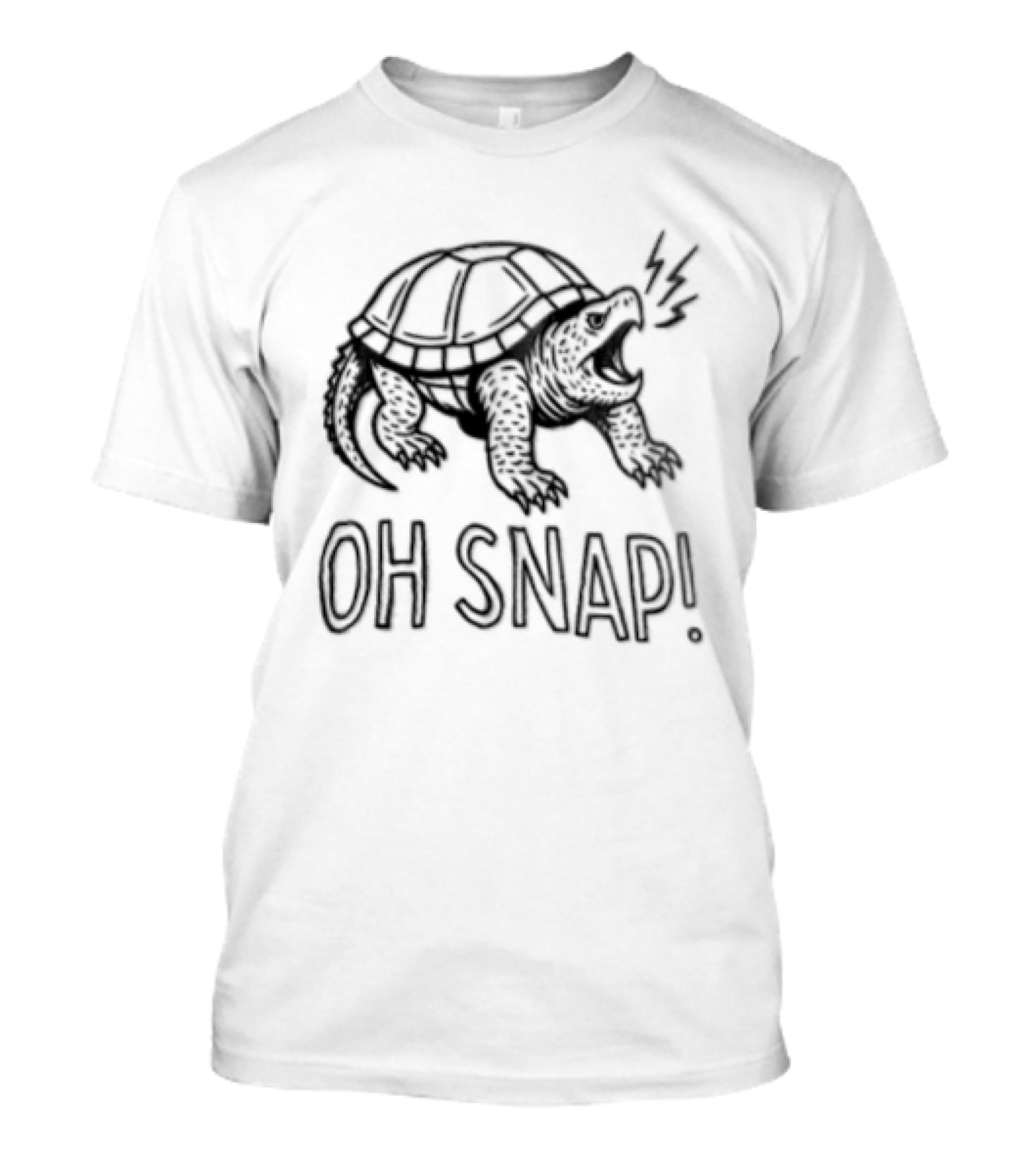 Turtle Oh Snap Funny Snapping Turtle T-Shirt