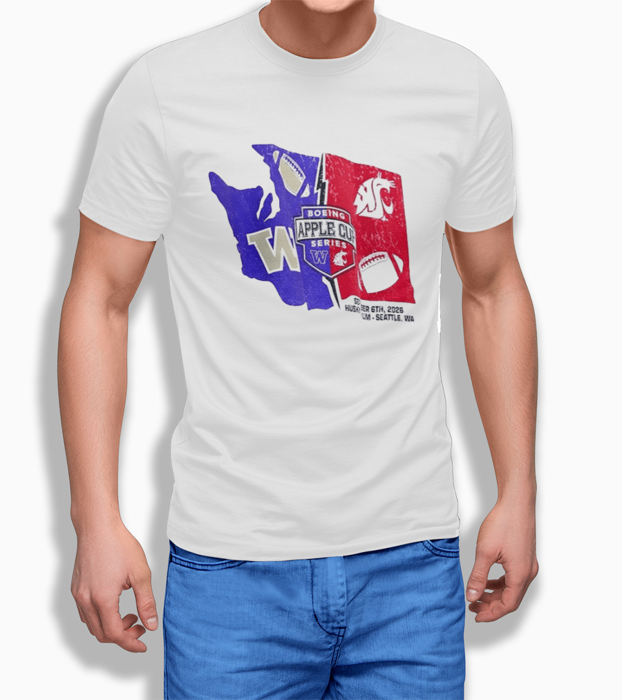 Boeing Apple Cup Series Washington Huskies Vs Cougars Sept 6th 2026 Seattle WA T-Shirt