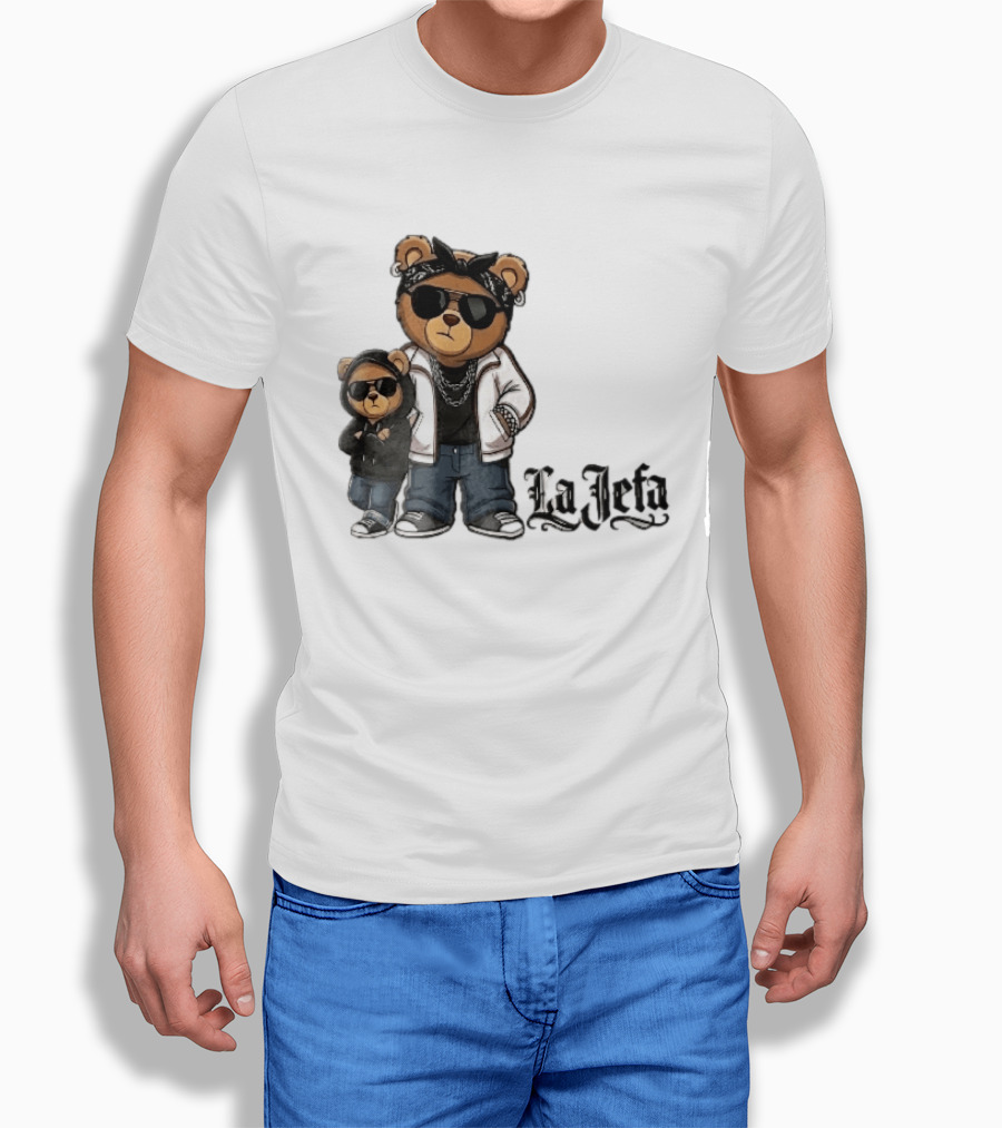 La Jefa Gangster Bears With Bandanas And Sunglasses T-Shirt