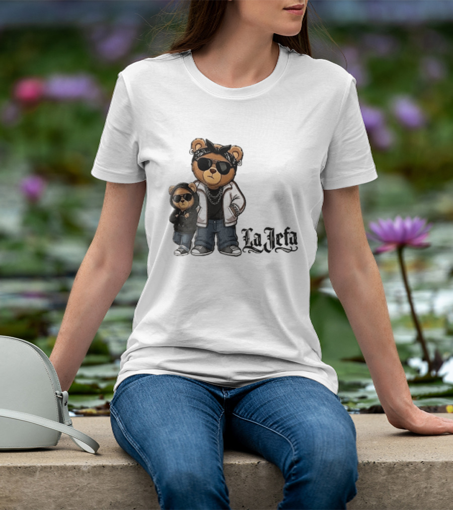 La Jefa Gangster Bears With Bandanas And Sunglasses T-Shirt