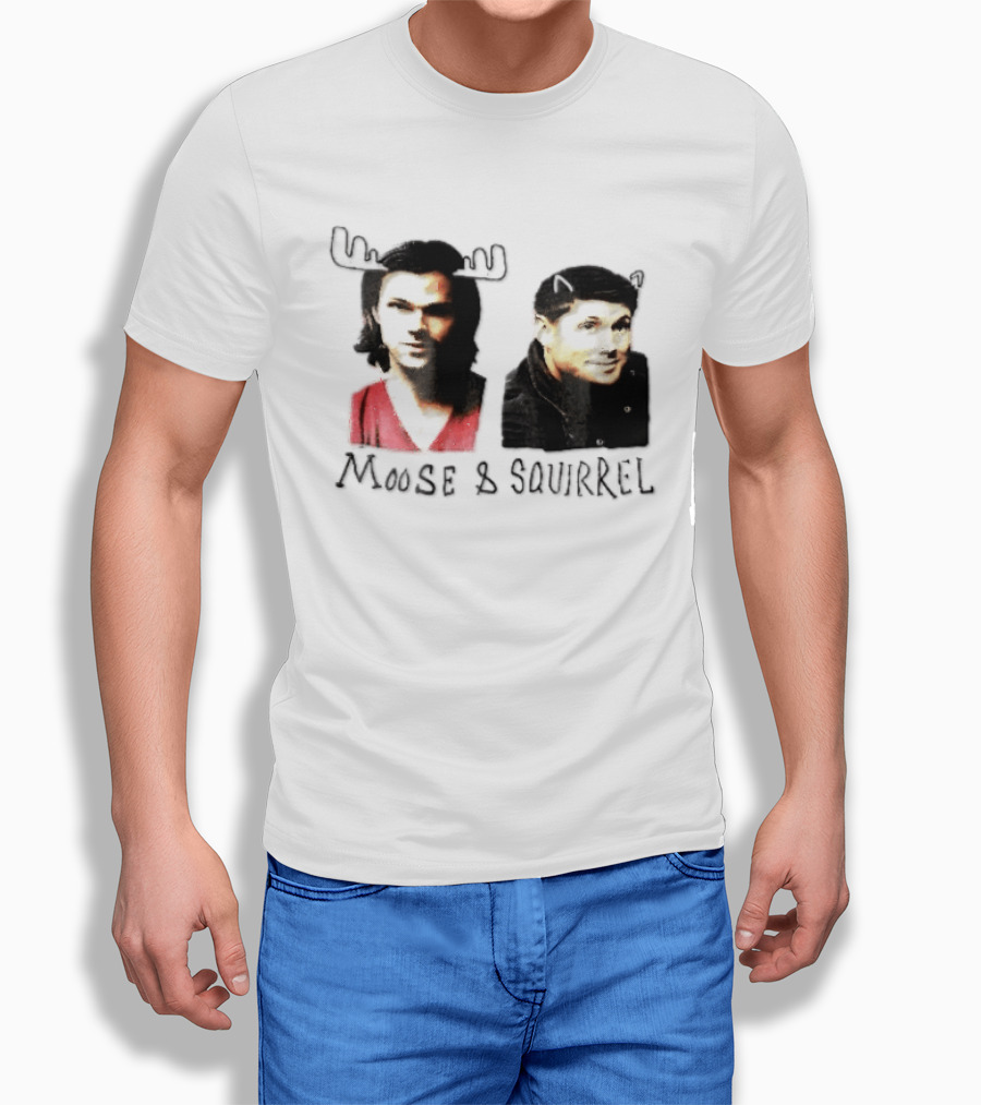Moose And Squirrel Sam And Dean Winchester Supernatural T-Shirt